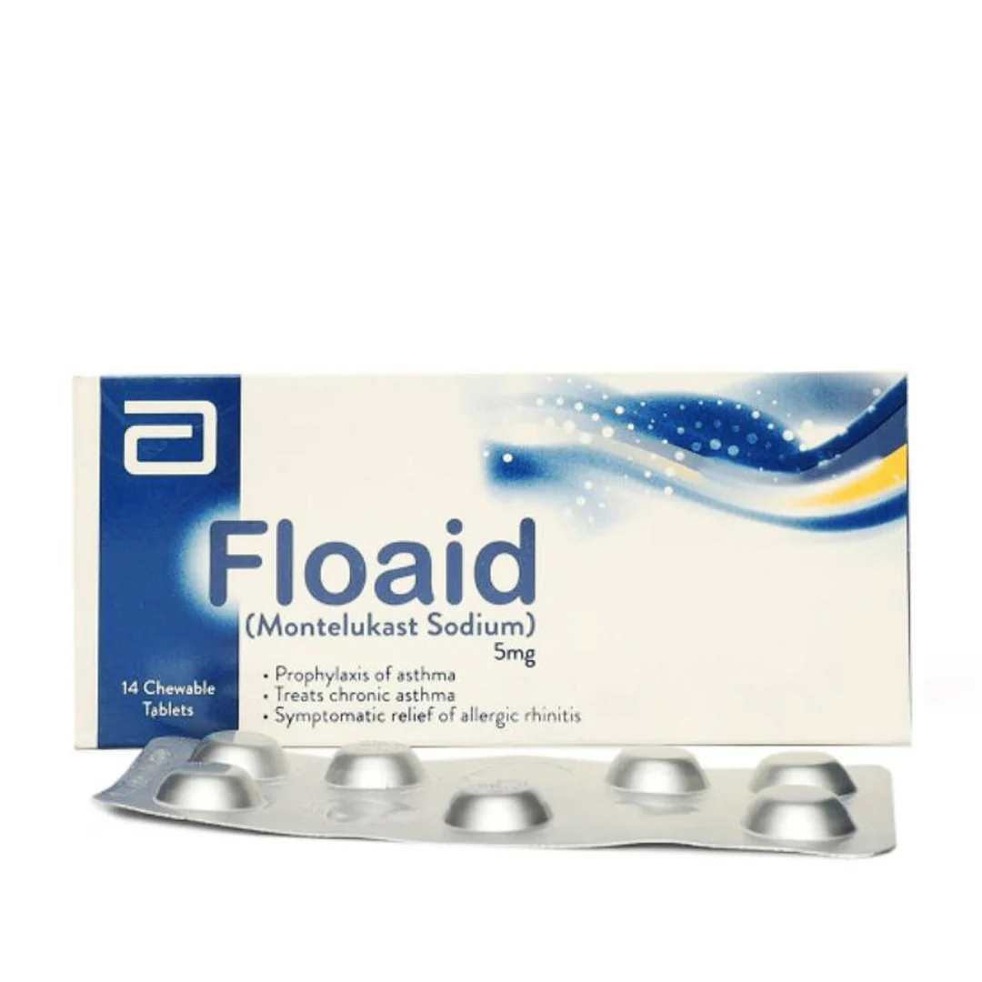 Abbott Floaid (Montelukast) Chewable Tablets 5 mg, 14 Ct