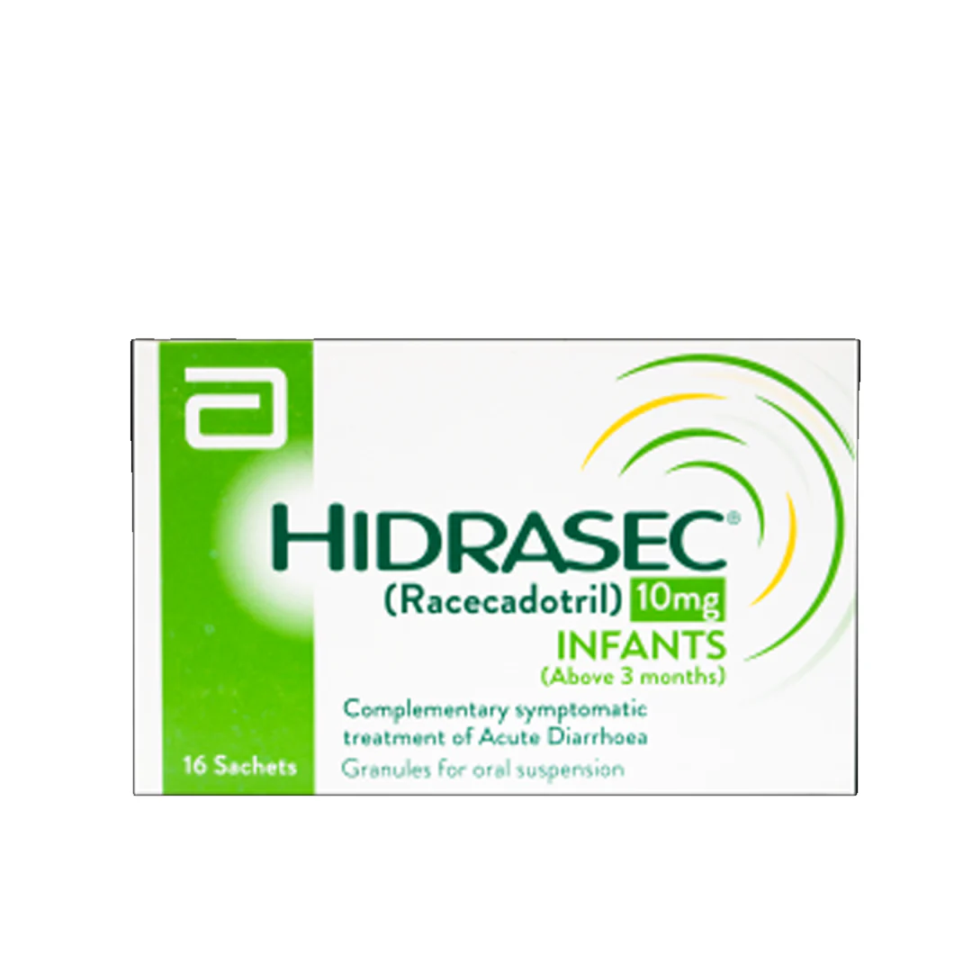 Abbott Hidrasec (Racecadotril) Sachet 10mg, 16 Ct
