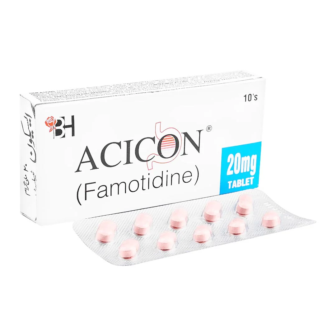 Acicon (Famotidine) 20mg, 10 Ct - Barrett Hodgson
