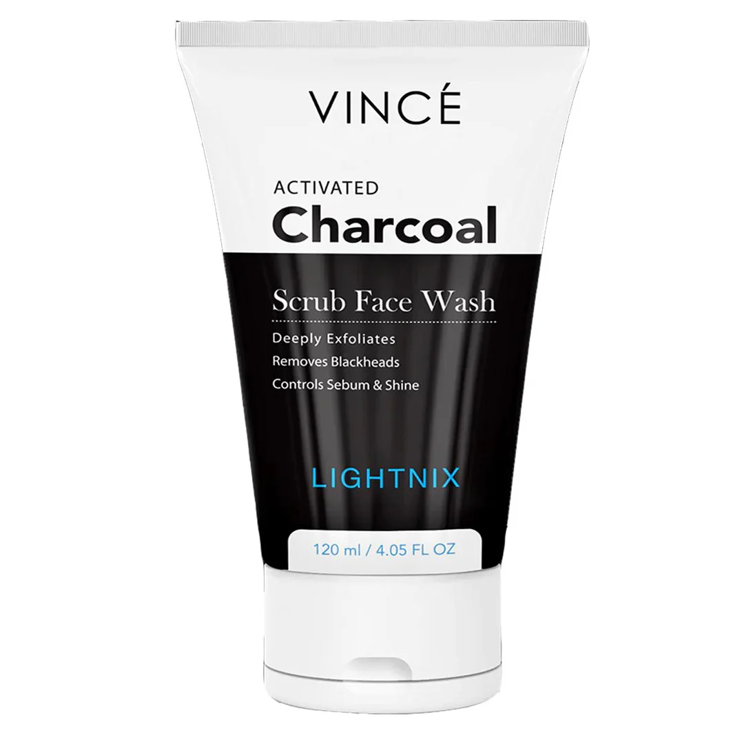 Activated Charcoal Scrub Face Wash - Vince