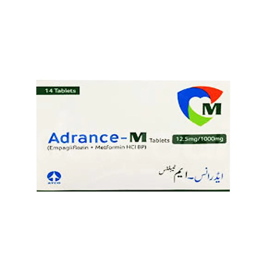 Adrance-M (Empagliflozin/Metformin) 12.5/1000mg, 14 Ct - ATCO