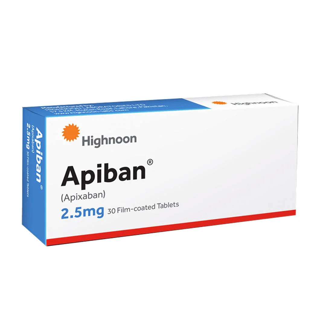 Apiban (Apixaban) 2.5mg, 30 Ct - Highnoon