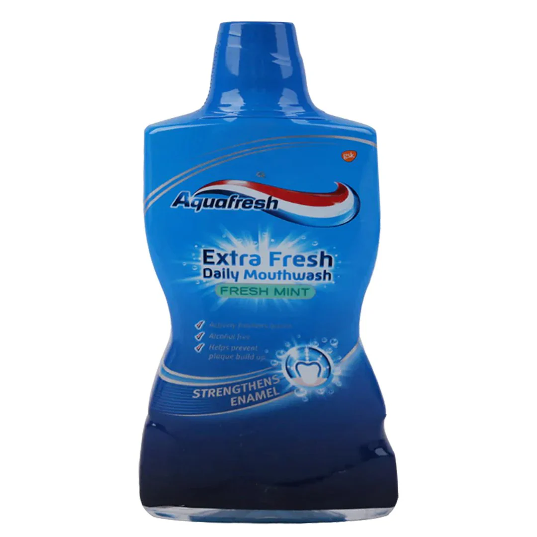 Aquafresh Fresh Mint Daily Mouthwash, 500ml