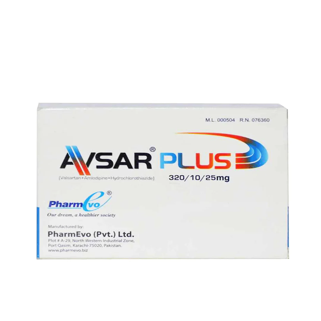 Avsar Plus Tablet 320/10/25mg, 28 Ct - PharmEvo