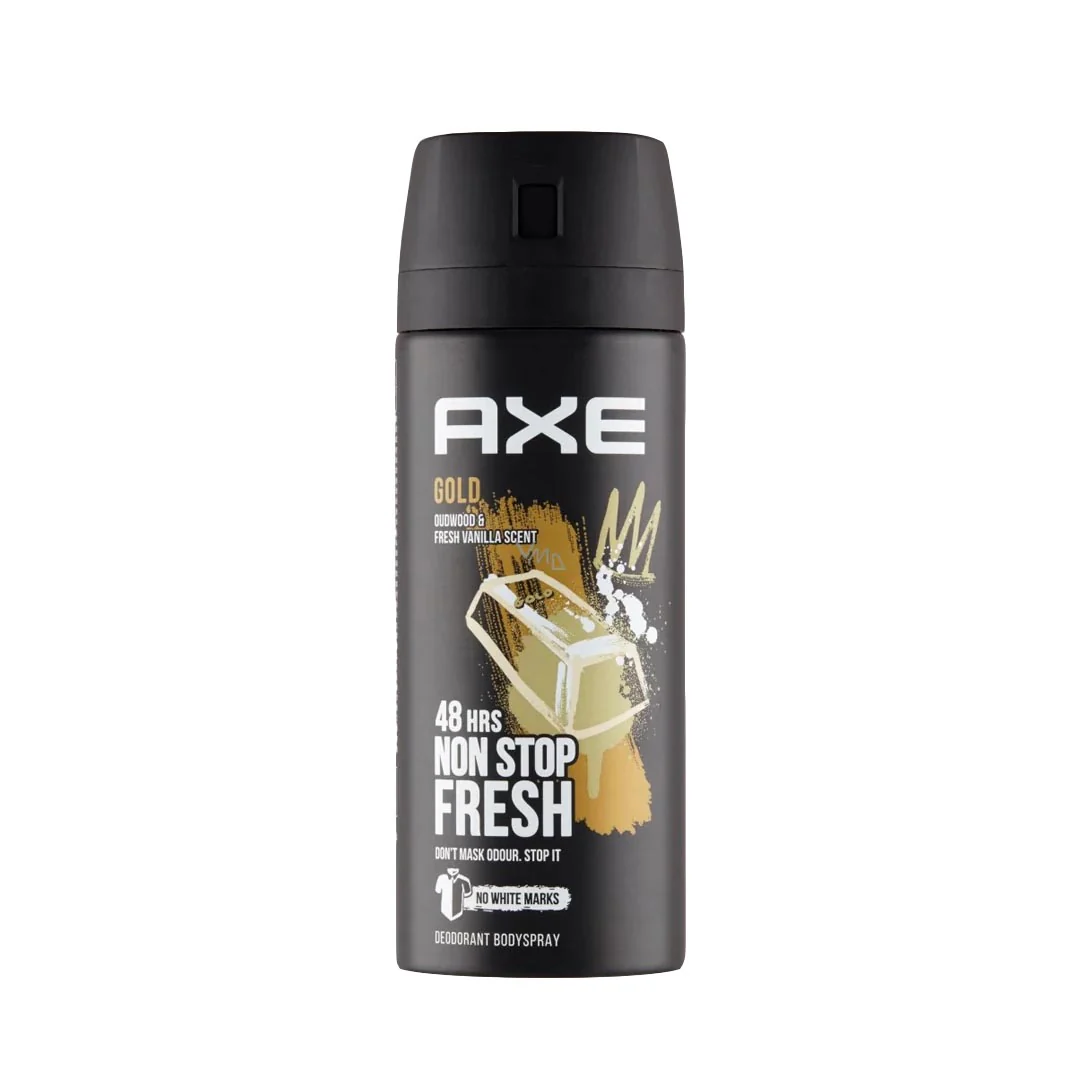 Axe Body Spray Deodorant for Men (Gold), 150ml