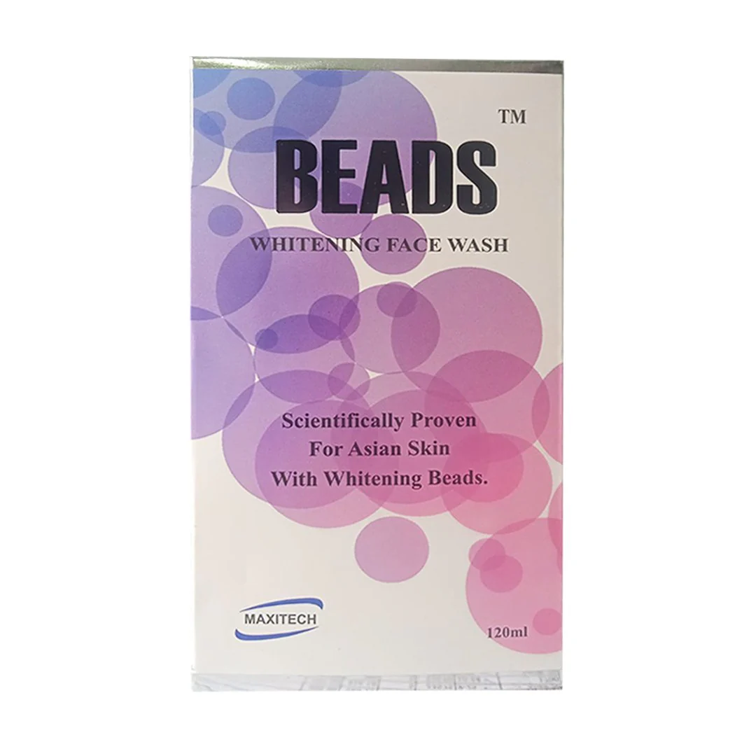 Beads Whitening Face Wash, 120ml - Maxitech