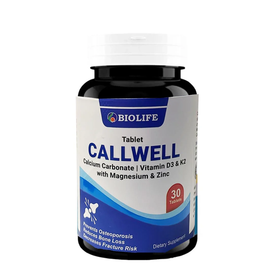 Bio Life Callwell (Calcium & Vitamin K2), 30 Ct
