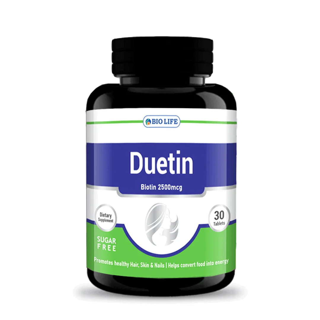Bio Life Duetin Biotin 2500mcg, 30 Ct