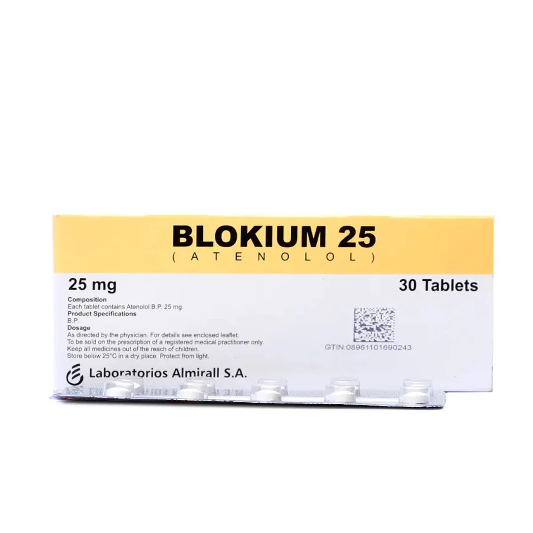 Blokium (Atenolol) 25mg, 30 Ct - Highnoon