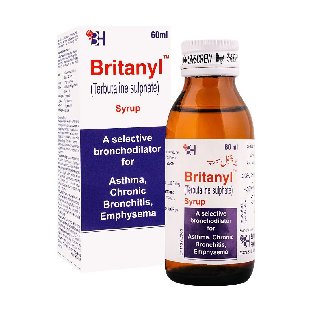 Britanyl (Terbutaline) Syrup, 60ml - Barrett Hodgson