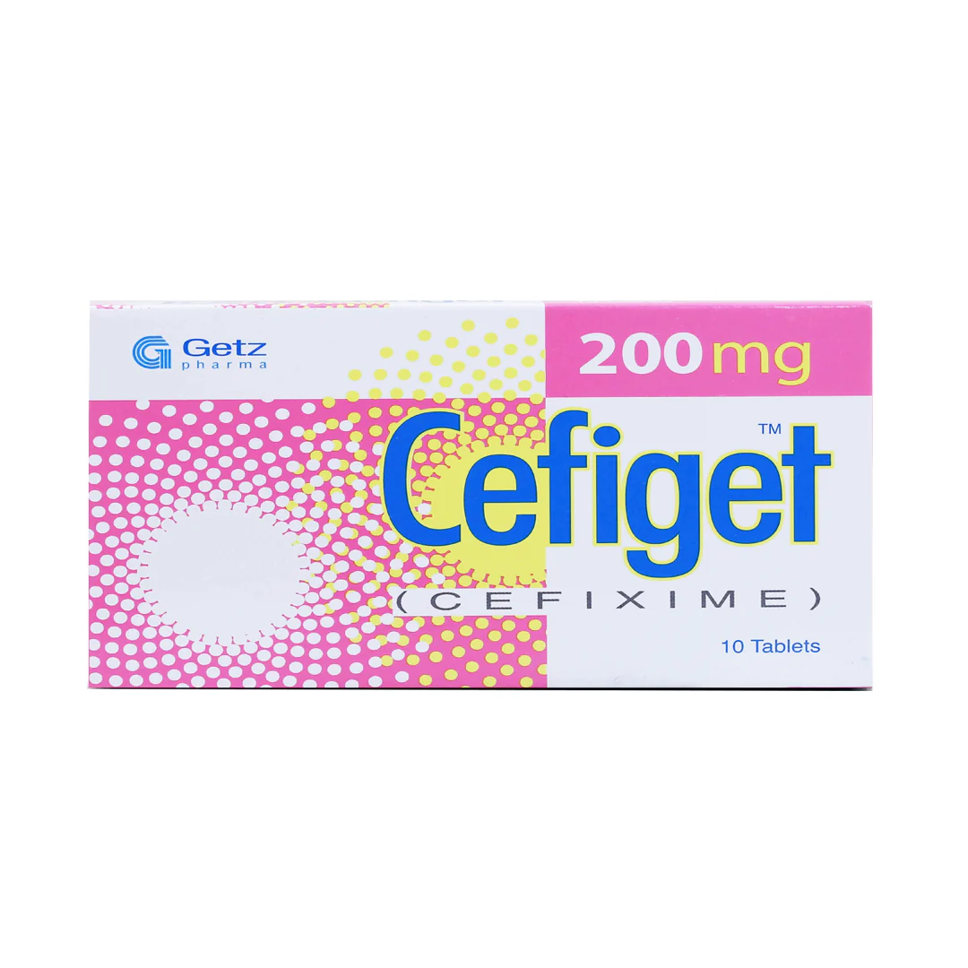 Cefiget (Cefixime) 200mg, 10 Ct - Getz Pharma