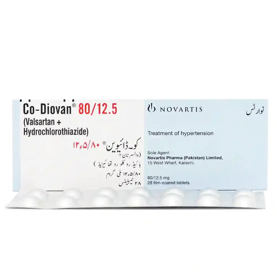 Co-Diovan Tablet 80/12.5mg, 28 Ct - Novartis