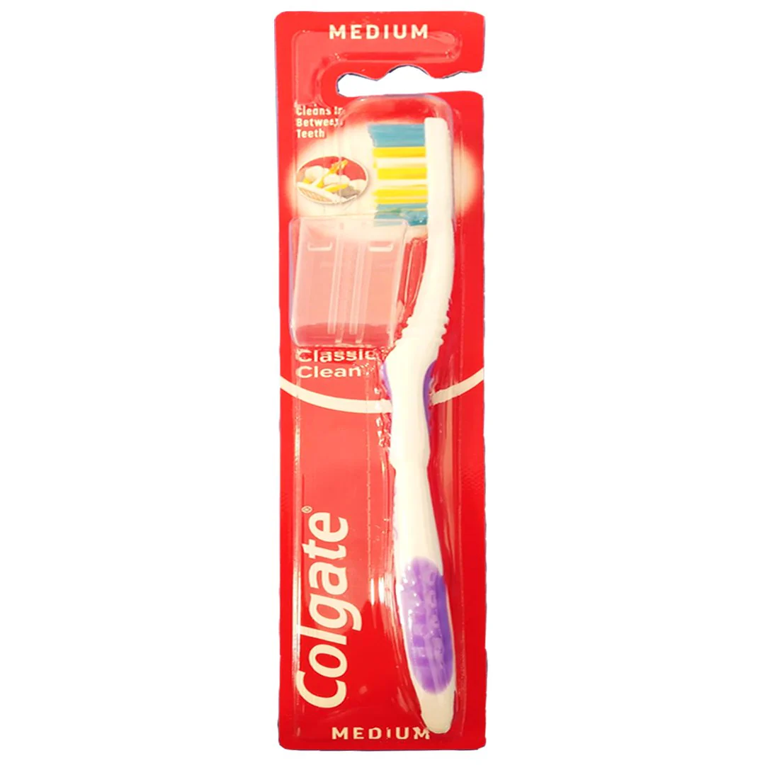 Colgate Classic Clean Medium Toothbrush, 1 Ct