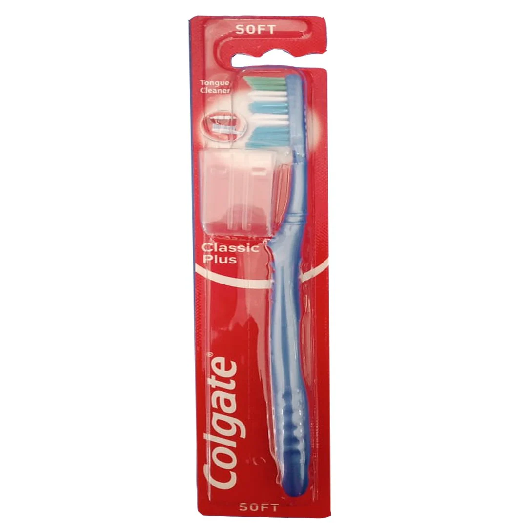 Colgate Classic Plus Soft Toothbrush (Golden), 1 Ct