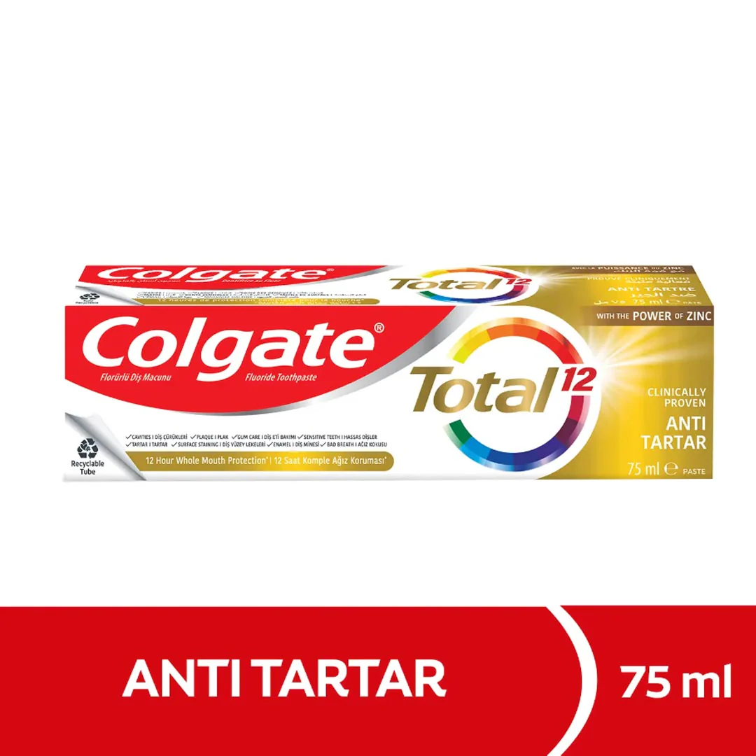 Colgate Total 12 Anti Tartar Toothpaste, 75ml