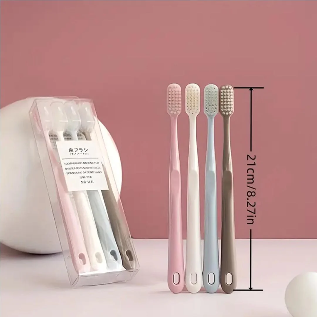 Compact Head Soft Bristle Toothbrush, 4 Ct