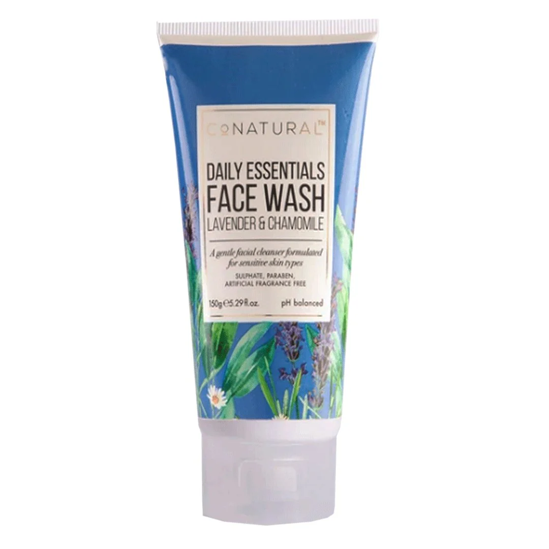 Daily Essentials Face Wash Lavender & Chamomile, 150g - CoNatural