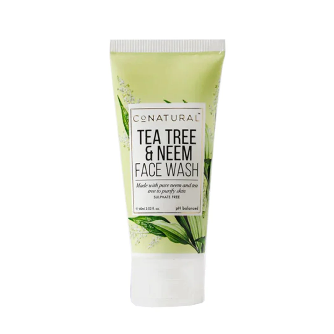 Tea Tree & Neem Face Wash, 60ml - CoNatural