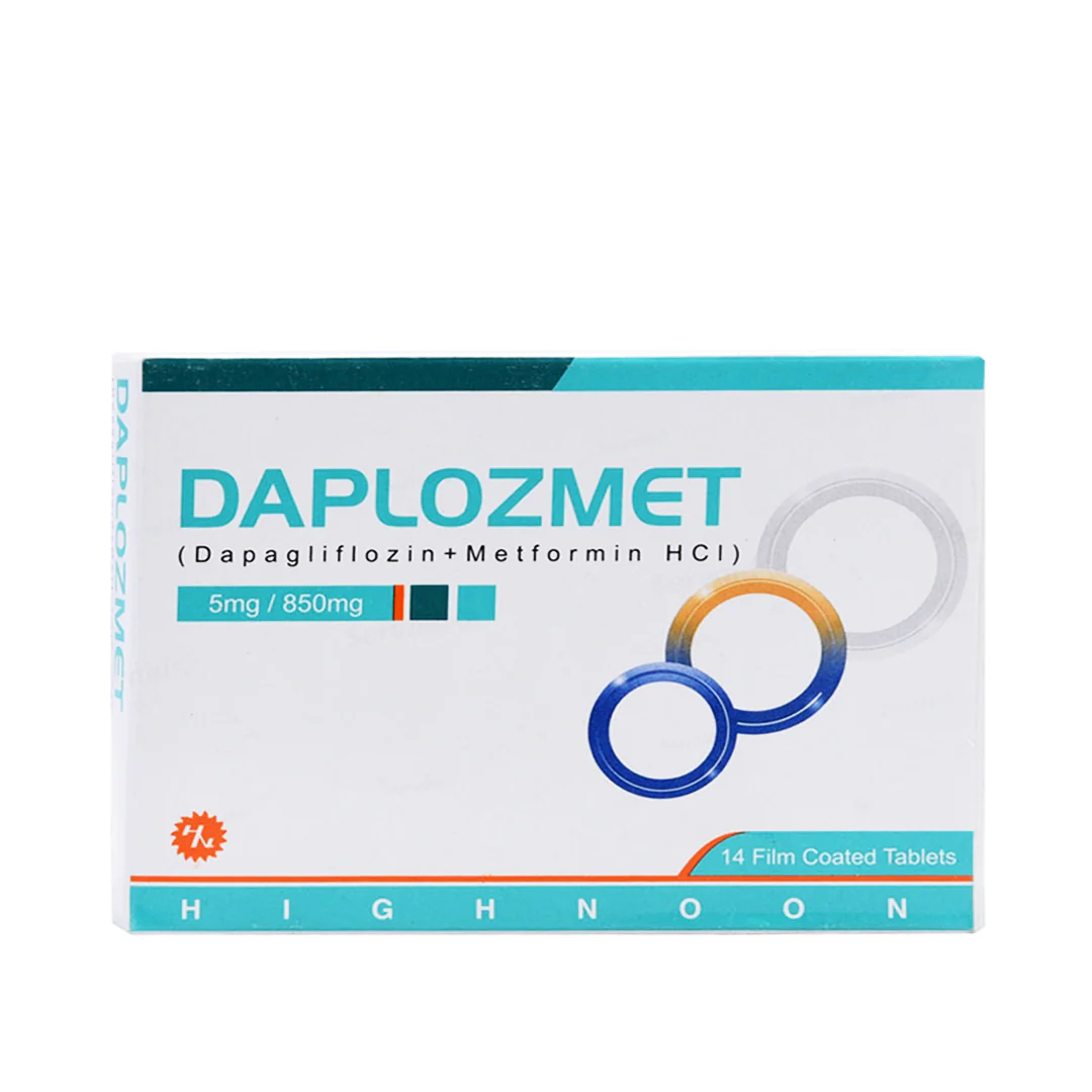 Daplozmet (Dapagliflozin) 5mg/850mg, 14 Ct - Highnoon