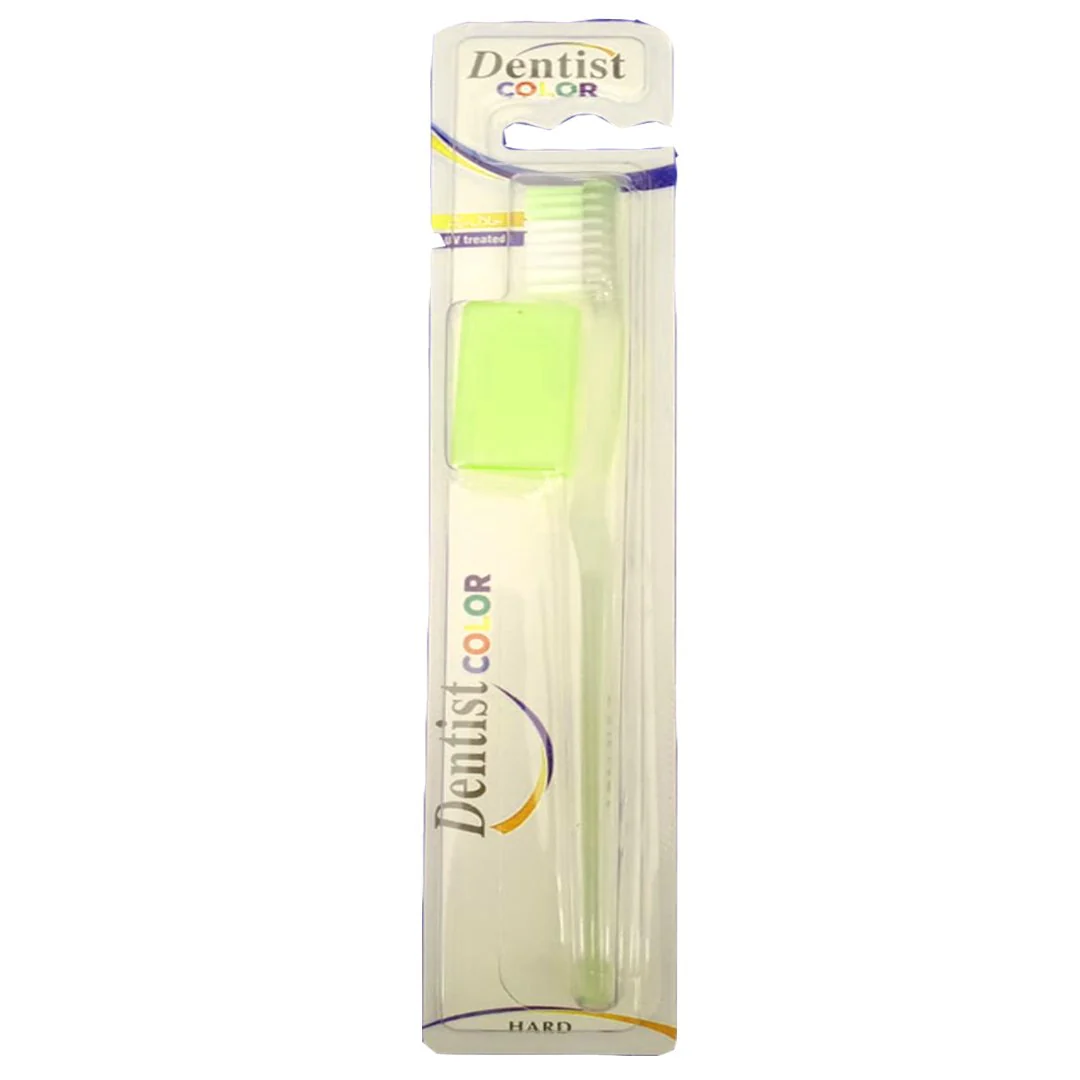 Dentist Color Hard Toothbrush (Green)