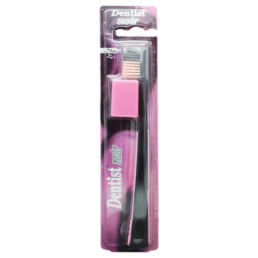Dentist Noir Medium Toothbrush (Pink), 1 Ct