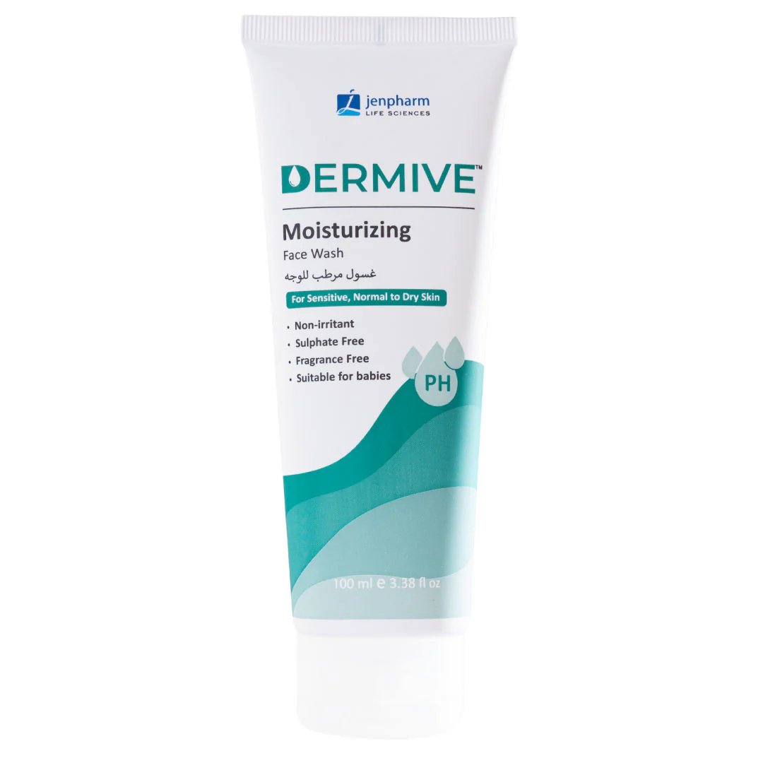 Jenpharm DermiVe Moisturizing Face Wash, 100ml