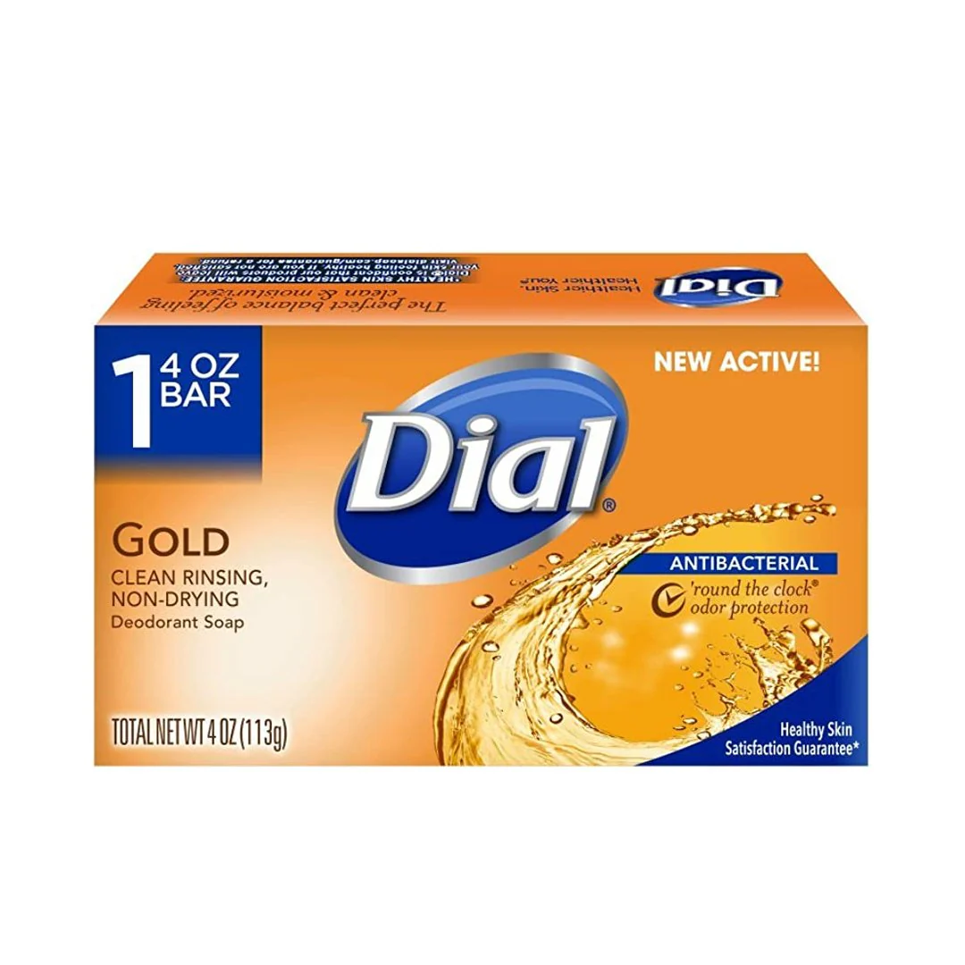Dial Gold Antibacterial Deodorant Bar Soap, 113g