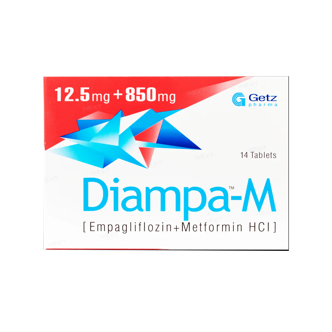 Diampa-M (Empagliflozin+Metformin) 12.5mg+850mg, 14 Ct - Getz Pharma