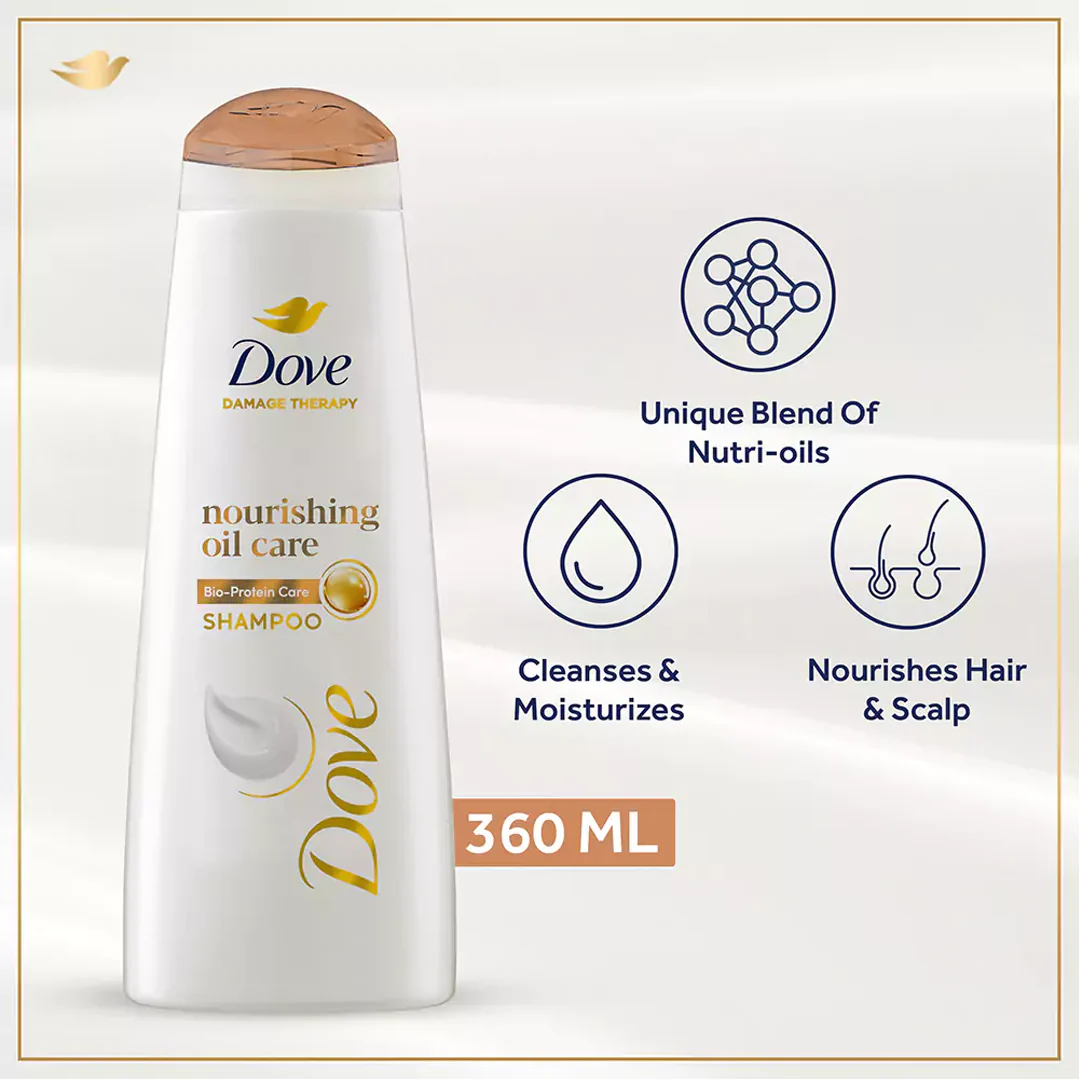 Dove Nourishing Oil Care Shampoo, 360ml
