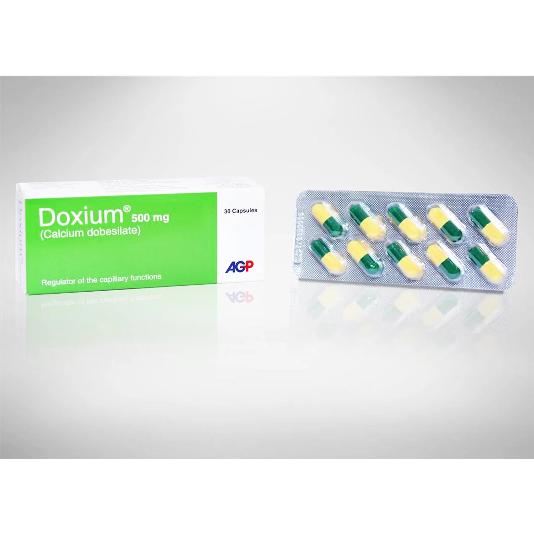 Doxium (Calcium Dobesilate) 500mg, 30 Ct - AGP