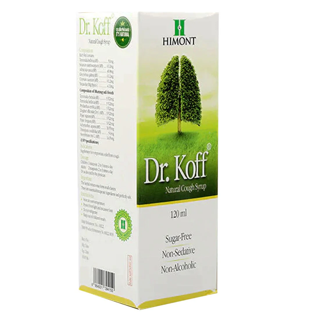 Dr. Koff Natural Cough Syrup Sugar Free, 120ml