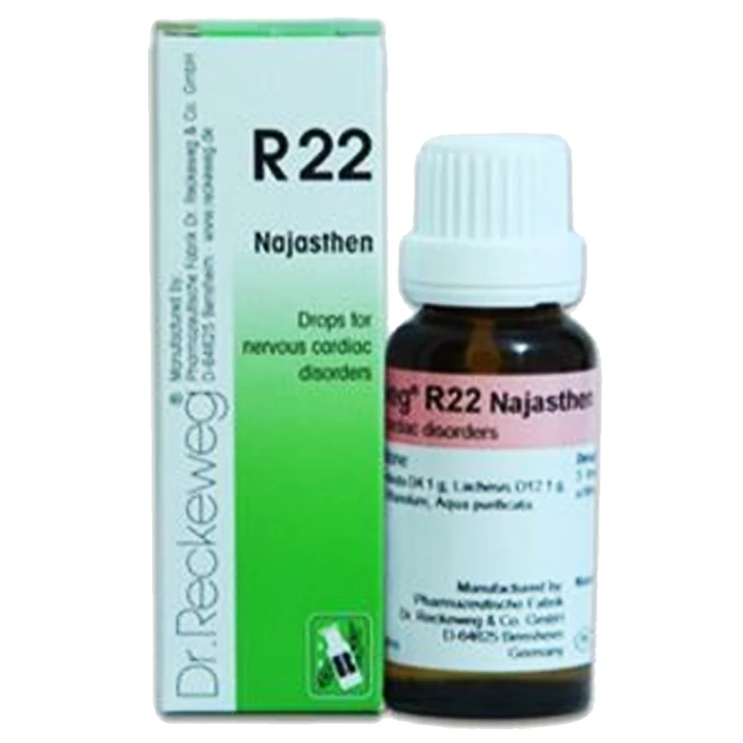 R22 Najasthen Drops For Nervous Cardiac Disorders - Dr. Reckeweg