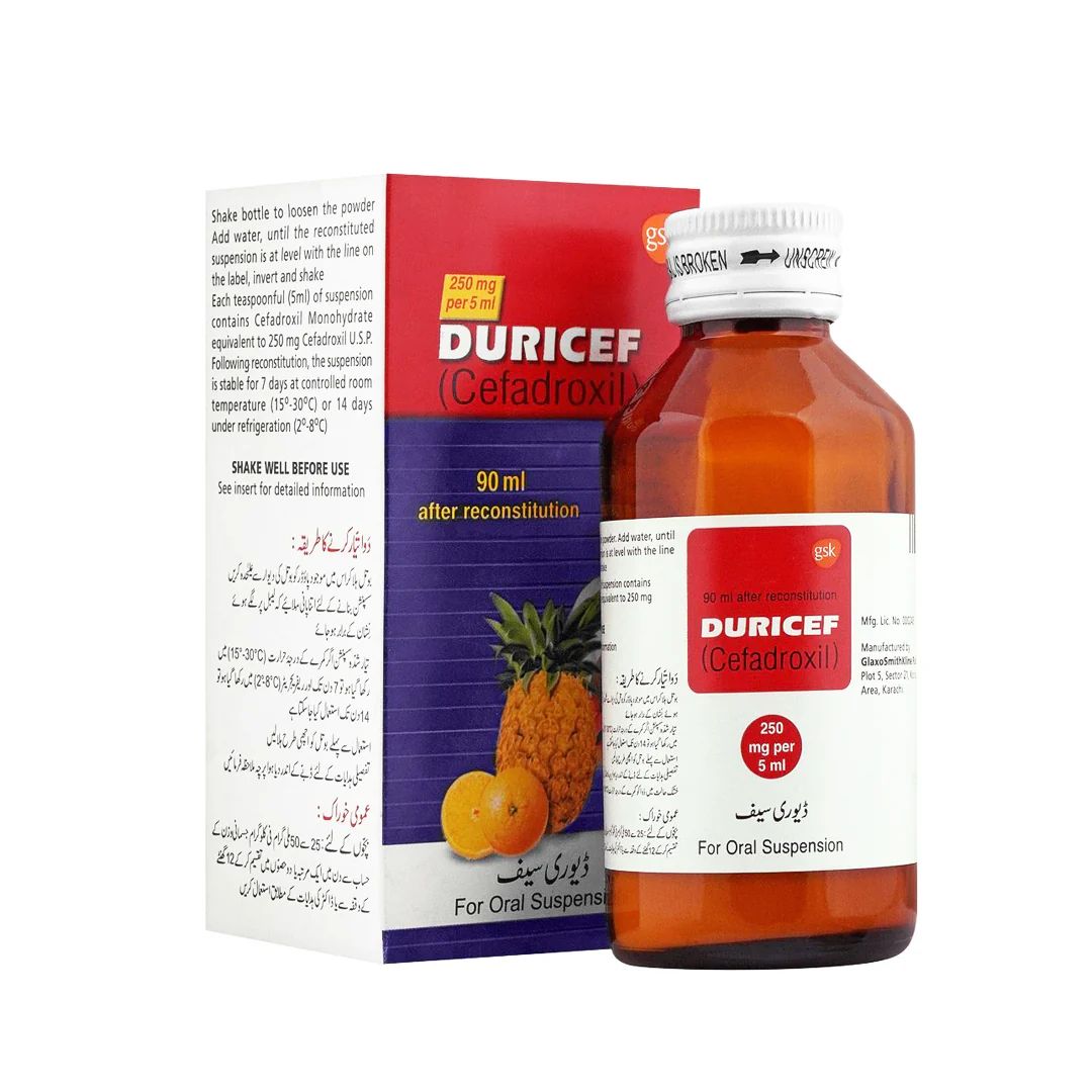 Duricef (Cefadroxil) Oral Suspension 250mg, 90ml - GSK