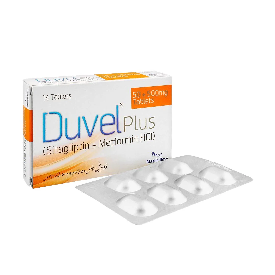 Duvel Plus (Sitagliptin/Metformin) Tablets 50/500mg, 14 Ct - Martin Dow