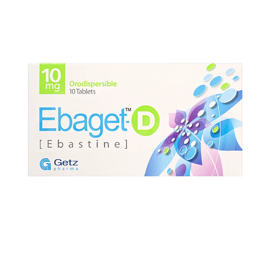 Ebaget-D (Ebastine) 10mg, 10 Ct - Getz Pharma