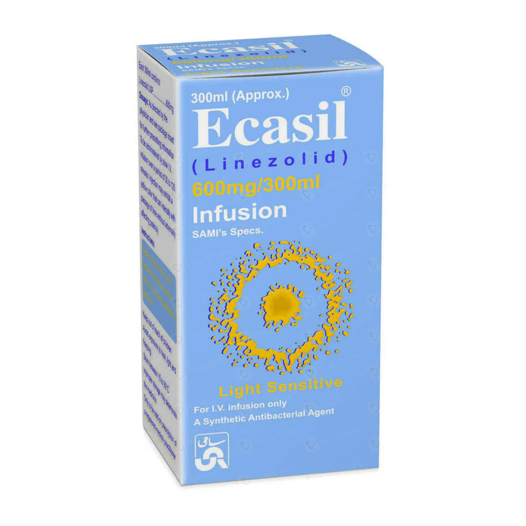 Ecasil (Linezolid) 600mg/300ml Infusion, 300 ml - Sami Pharma