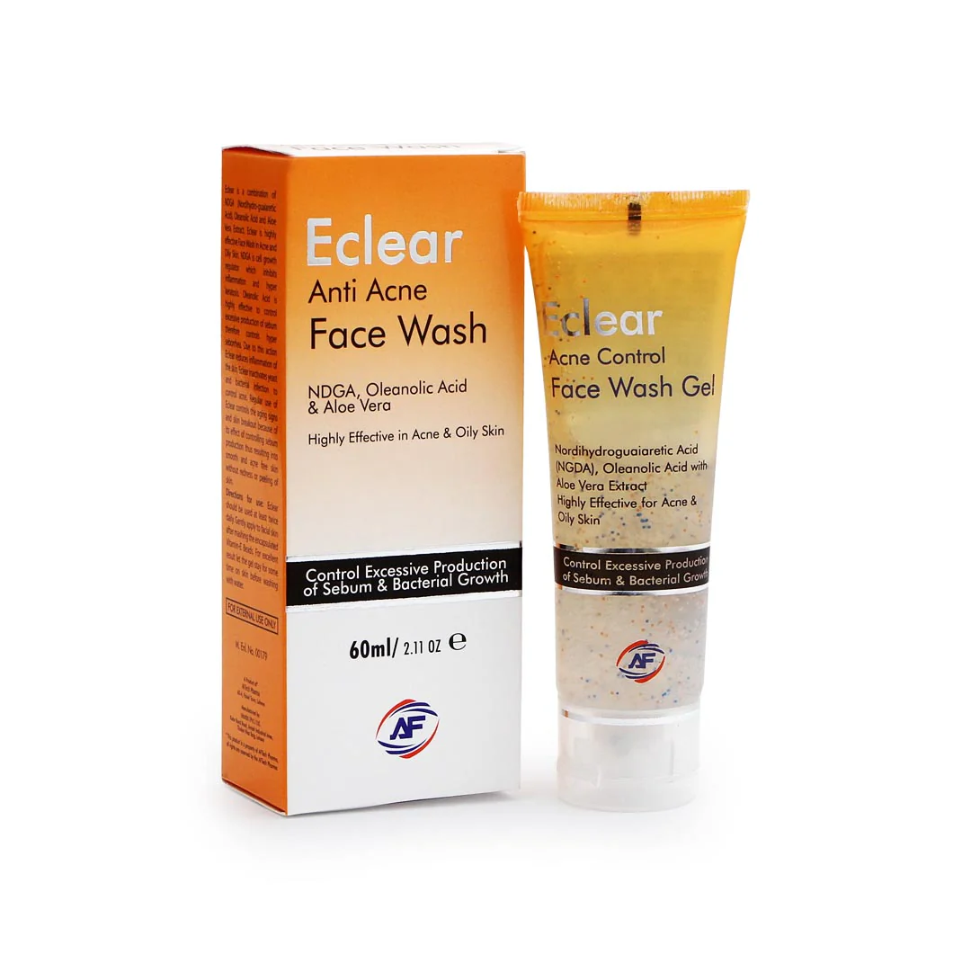 Eclear Anti Acne Face Wash, 60ml - AFTech Skincare