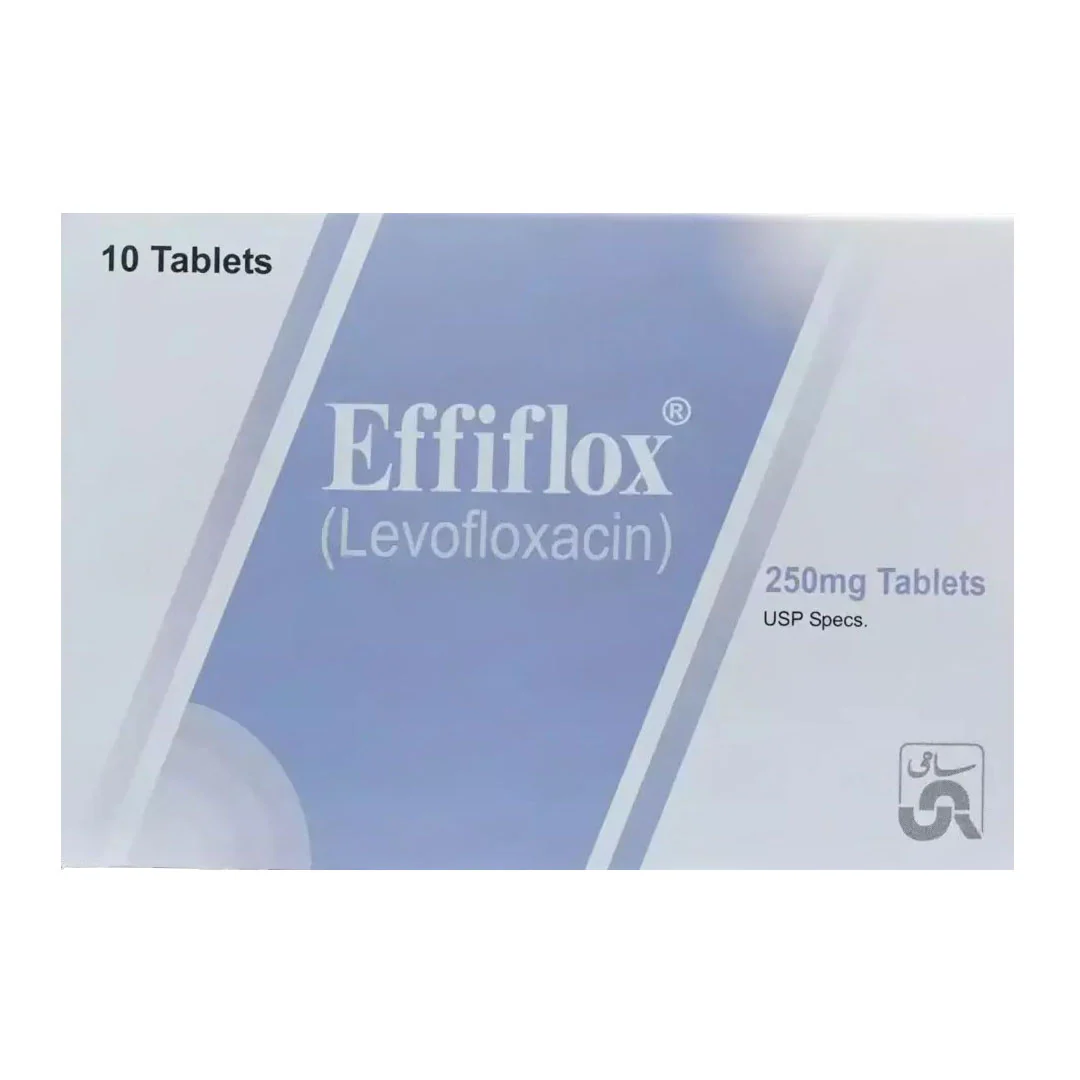 Effiflox (Levofloxacin) 250 mg, 10 Ct - Sami Pharma