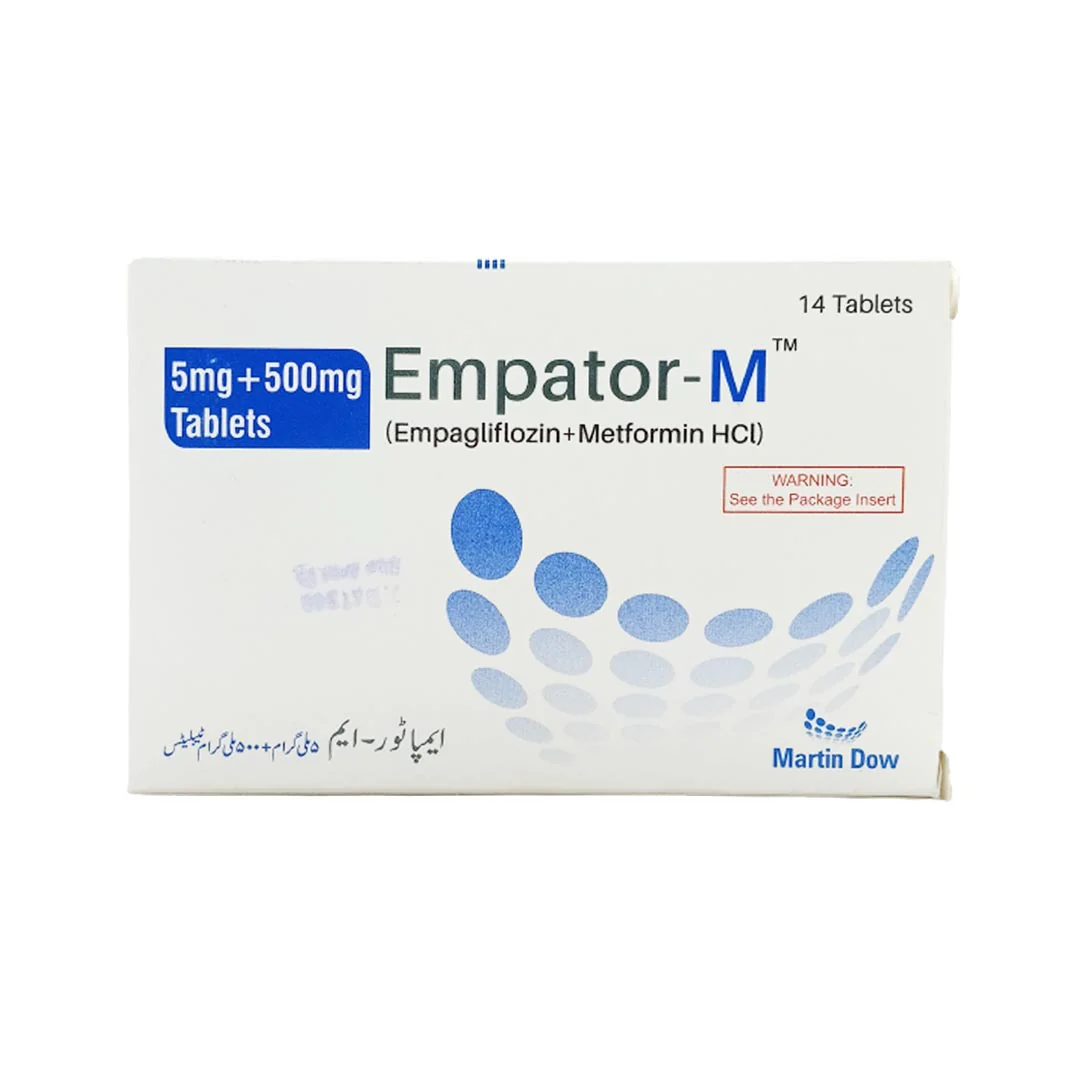 Empator-M (Empagliflozin/Metformin) Tablets 5/500mg, 14 Ct - Martin Dow