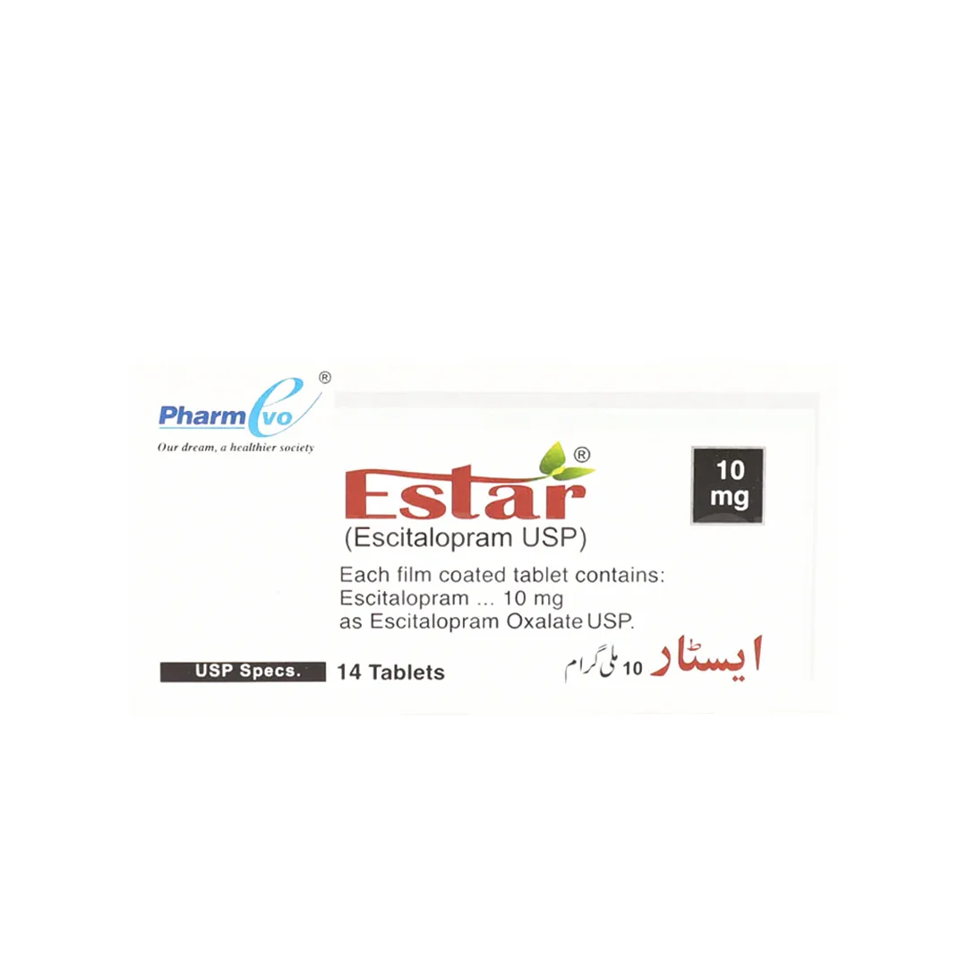 Estar (Escitalopram) 10mg, 14 Ct - PharmEvo