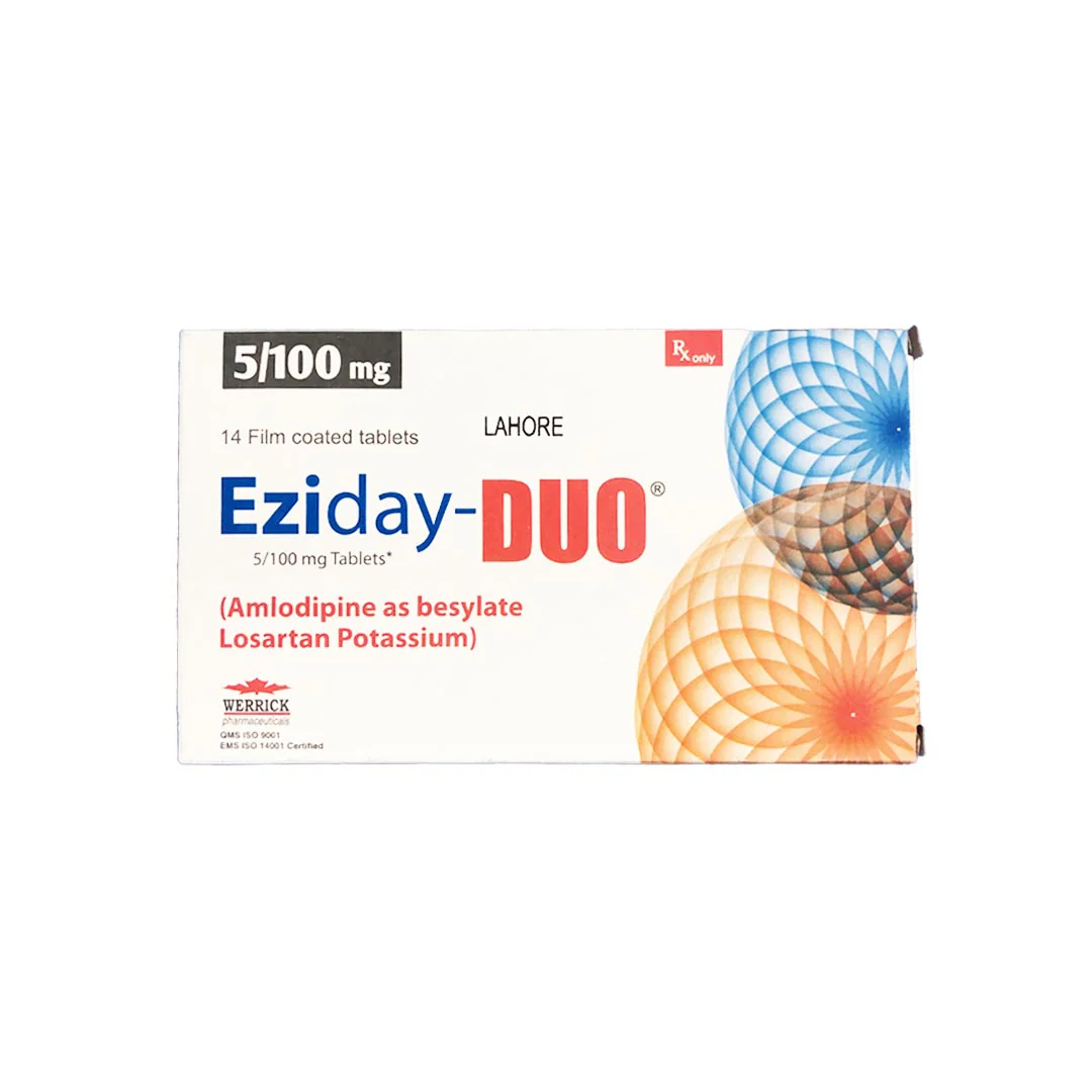 Eziday-Duo (Amlodipine/Losartan) 5/100mg, 14 Ct - Werrick Pharma