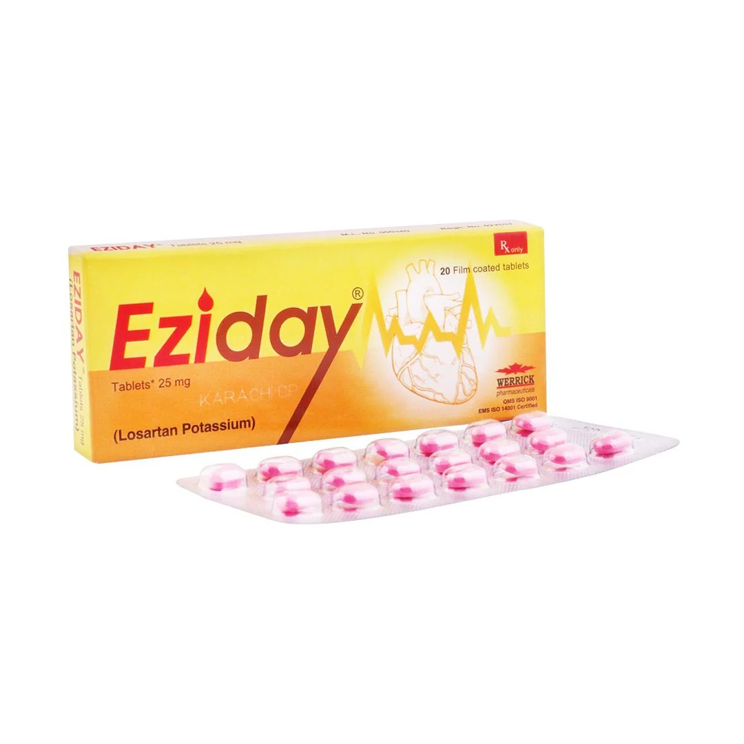 Eziday (Losartan) 25mg, 20 Ct - Werrick Pharma