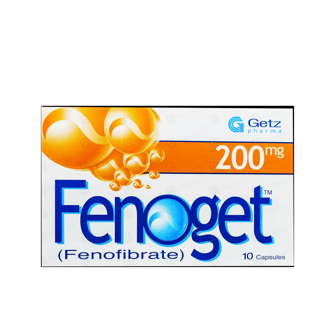 Fenoget (Fenofibrate) 200mg, 10 Ct - Getz Pharma