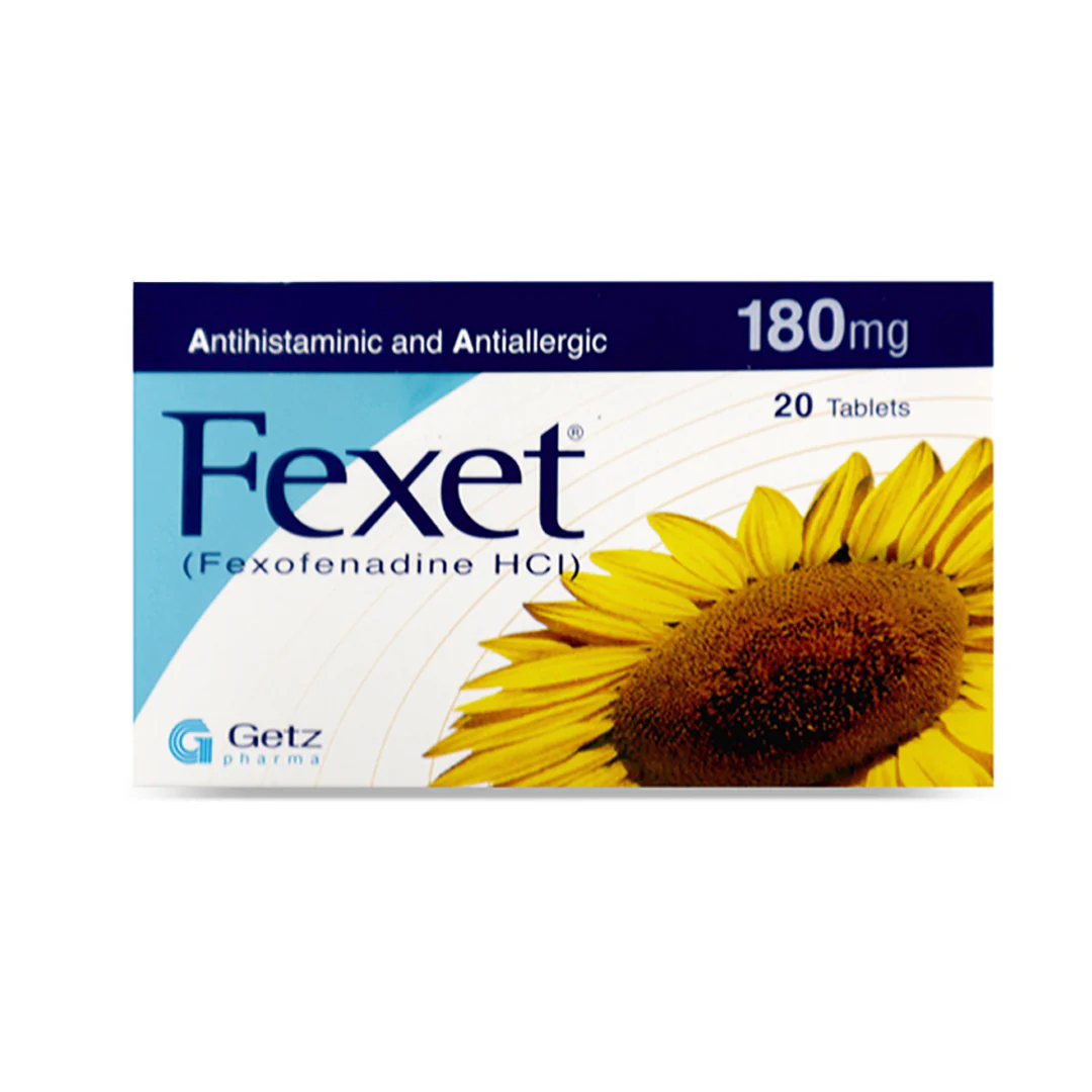 Fexet (Fexofenadine) 180mg, 20 Ct - Getz Pharma