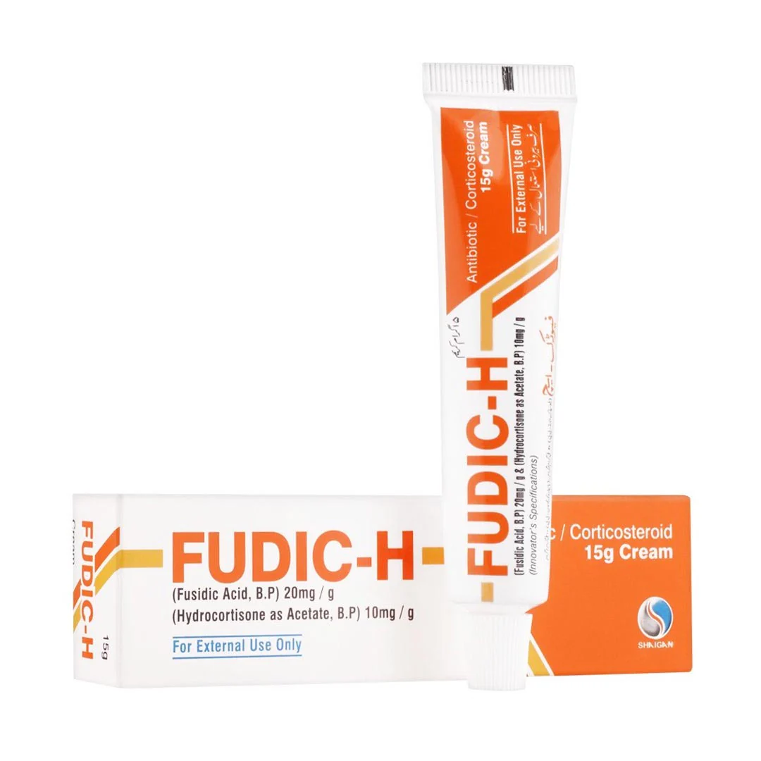 Fudic-H (Fusidic Acid + Hydrocortisone) Cream, 15g - Shaigan Pharma