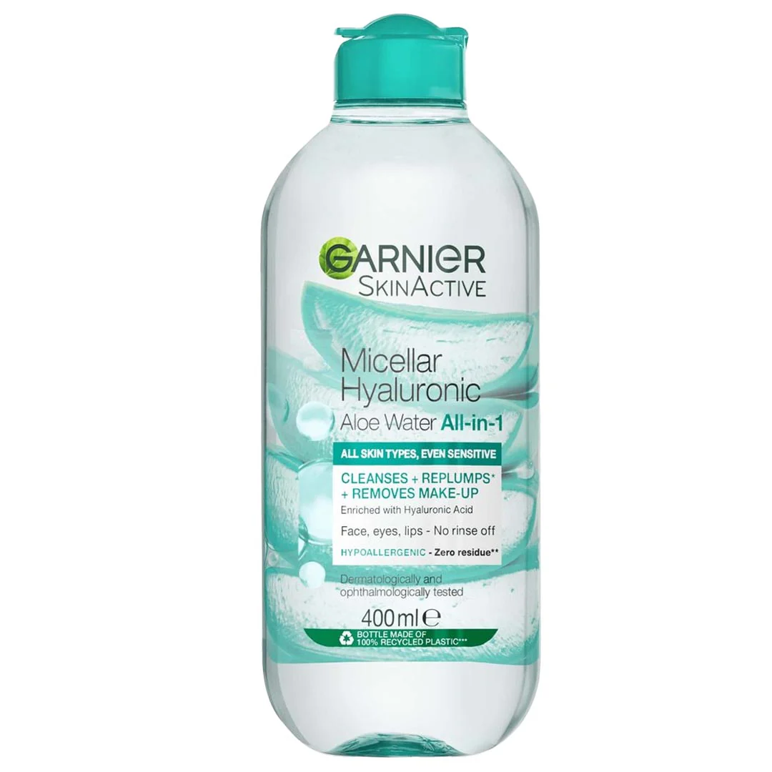 Garnier Micellar Hyaluronic Aloe Water All in 1 (All Skin Types, Even Sensitive), 400ml