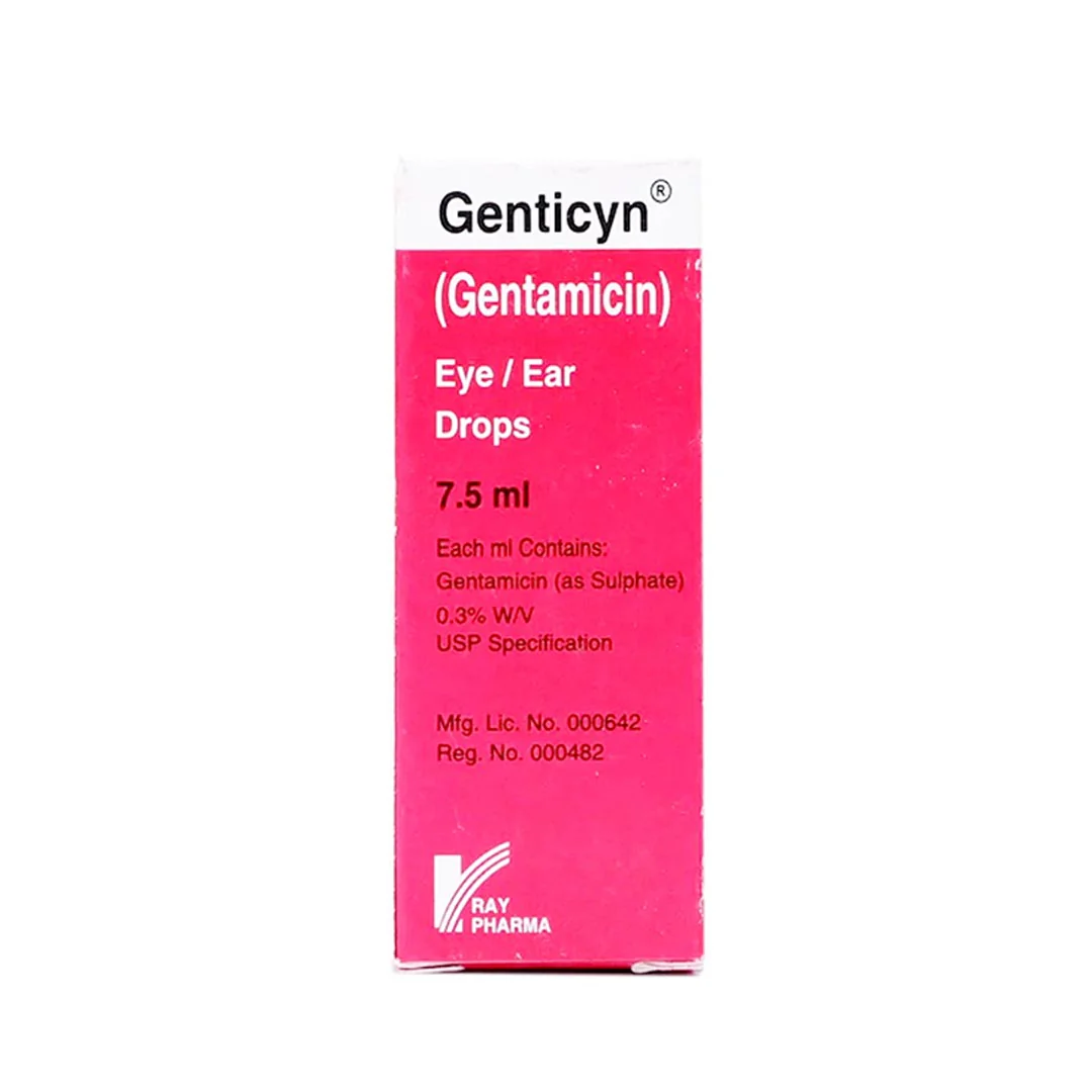 Genticyn Eye/Ear Drops, 7.5ml - Ray Pharma