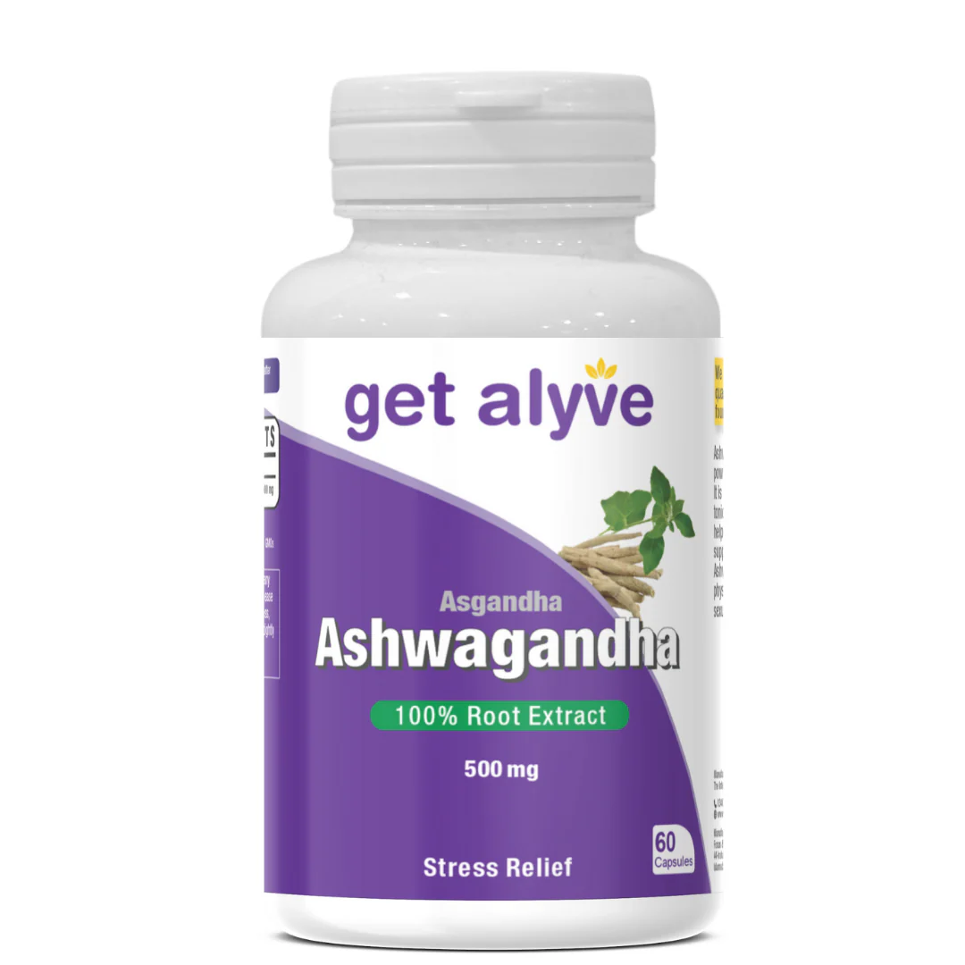 Get Alyve Ashwagandha Root Extract, 60 Ct