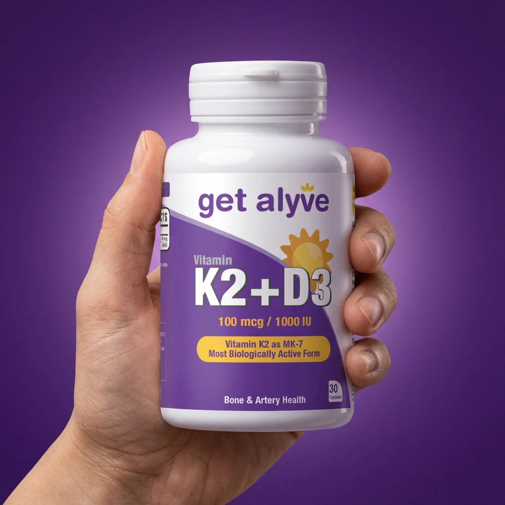 Get Alyve Vitamin K2+D3, 30 Ct - Image 4