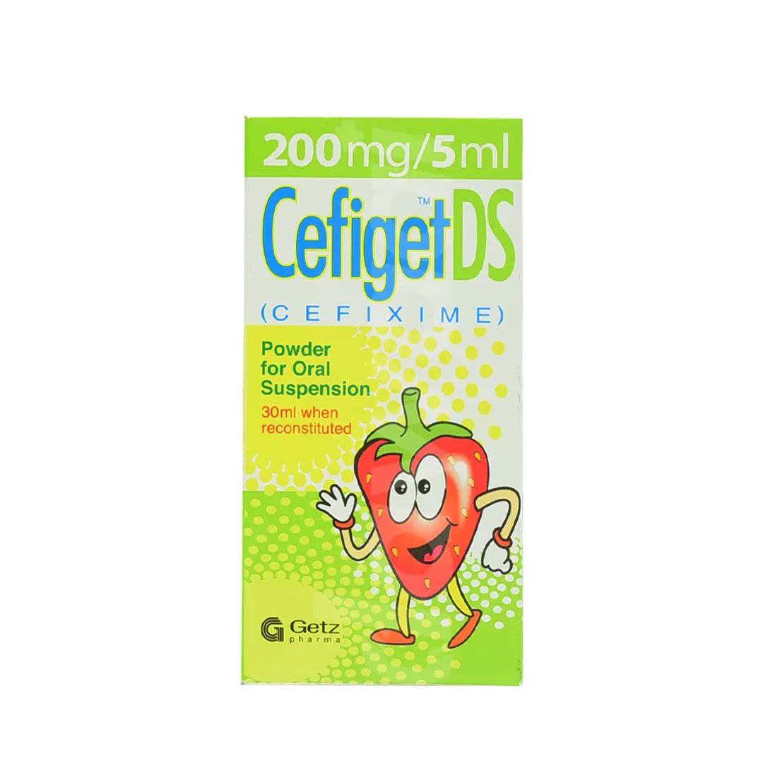 Cefiget DS (Cefixime) Oral Suspension 200mg/5ml - Getz Pharma